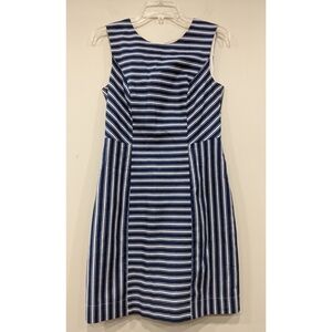 Birds of North America Whydah Blue Stripe Dress Size 6
